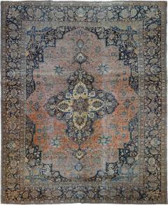 Antique Mohtasham Kashan Rug 7 7 x 9 5  - 4318977