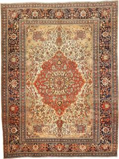 Antique Mohtasham Kashan Rug 8 7 x 11 4  - 4298406