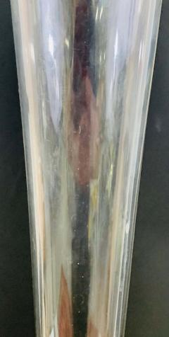 Antique Monumental Floriform Art Glass Glass Brass Mounted Vase - 2889038