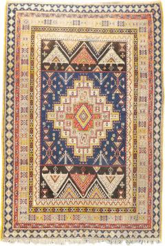 Antique Moroccan Rug 6 9 x 9 8  - 4458587