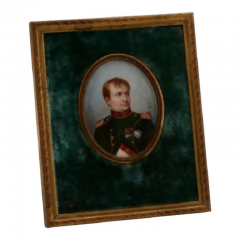 Antique Napoleon Portrait Miniature Painting by Nicholas Jacques - 2869882