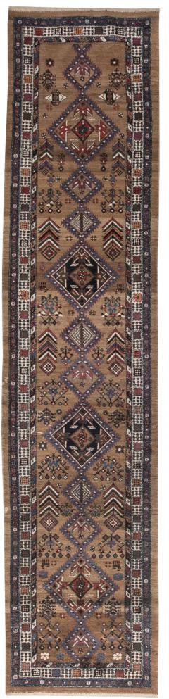 Antique Narrow and Long Diamond Medallions Motifs Persian Hamadan Wool Runner - 2446915