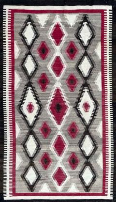 Antique Navajo Rug Dimond Design - 4362213
