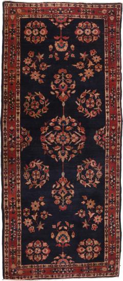 Antique Navy Mohajeran Sarouk Rug 2 9 x 6 8  - 4405305