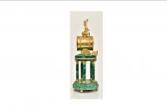 Antique Neoclassical Louis XVI Gilt Bronze Malachite Mantel Clock - 4313131