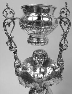 Antique Neresheimer Hanau Silver Wedding Cup with Baroque Dame - 3772027