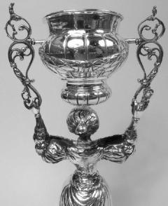 Antique Neresheimer Hanau Silver Wedding Cup with Baroque Dame - 3772042