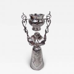Antique Neresheimer Hanau Silver Wedding Cup with Baroque Dame - 3781595