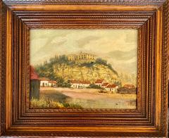 Antique Nottingham Castle Oil Painting C 1840 by A Gerard - 1963220