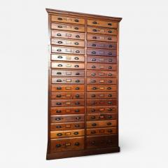 Antique Oak Printers Cabinet - 2613596