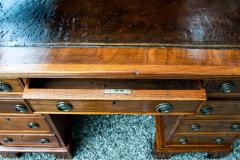 Antique Oak Twin Pedestal Desk - 4793089