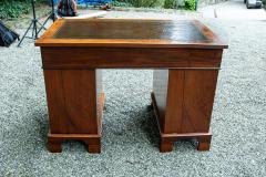 Antique Oak Twin Pedestal Desk - 4793093