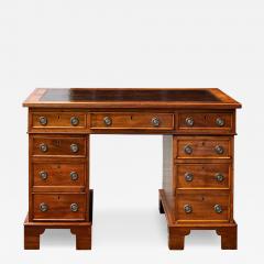 Antique Oak Twin Pedestal Desk - 4793199
