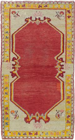 Antique Oushak Rug 24 x 46 - 4287741