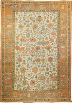 Antique Oushak Rug 9 0 x 13 5  - 4318932