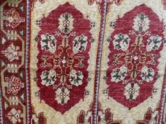 Antique Oushak Rug Double Prayer - 3971383