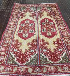 Antique Oushak Rug Double Prayer - 3971384