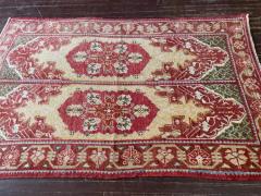 Antique Oushak Rug Double Prayer - 3971404