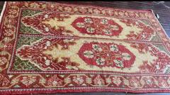 Antique Oushak Rug Double Prayer - 3971407