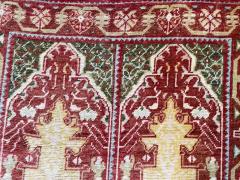 Antique Oushak Rug Double Prayer - 3971409