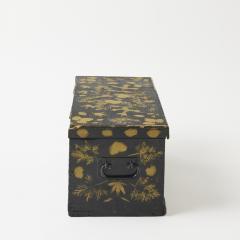 Antique Painted Chest in Leaf Design American Early 20th century - 4518302