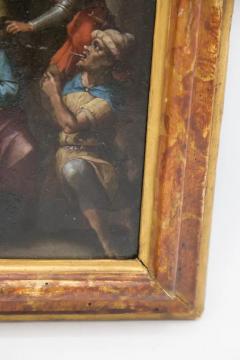 Antique Painting on Copper The Mockery of Christ  - 3674179