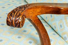 Antique Pair Claw Foot Camelback Settee - 400438