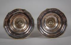 Antique Pair French 18th Century Silver Plate Candlesticks - 4307634