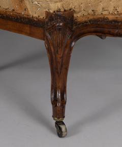 Antique Pair French Walnut Berg re Chairs - 3233112