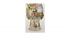 Antique Pair Hand Painted Porcelain Covered Urns by Jacob Petit French 1868 - 4316197