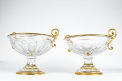 Antique Pair of French Cut Crystal Piece - 399596