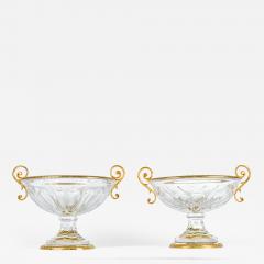 Antique Pair of French Cut Crystal Piece - 410529