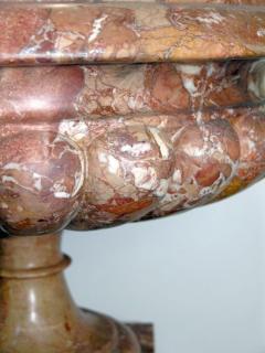 Antique Pair of Italian Breccia Corallina Marble Urns - 448856