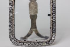 Antique Paste Stone Silver Plated Picture Frame for William Schaus France 1900 - 2554314