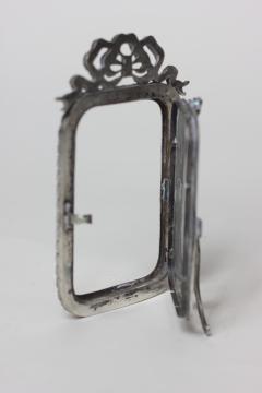 Antique Paste Stone Silver Plated Picture Frame for William Schaus France 1900 - 2554318