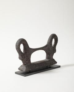 Antique Patinated Cast Iron Boot Scraper on Stand - 4425641