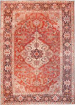 Antique Perisan Serapi Rug 8 9 x 13 0  - 4327730