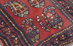 Antique Persian Bakhtiari Blue Red and Yellow Runner Fragment - 2454778