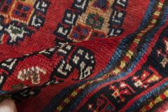 Antique Persian Bakhtiari Blue Red and Yellow Runner Fragment - 2454781