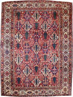 Antique Persian Bakhtiari Rug 10 6 x 14 1  - 4332263