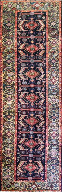 Antique Persian Bakhtiari Runner 33 x 109 c 1900s - 4092504