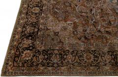 Antique Persian Bakhtiari Rust Handmade Oversize Wool Rug with Medallion Motif - 2905475