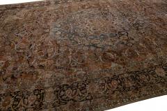 Antique Persian Bakhtiari Rust Handmade Oversize Wool Rug with Medallion Motif - 2905478