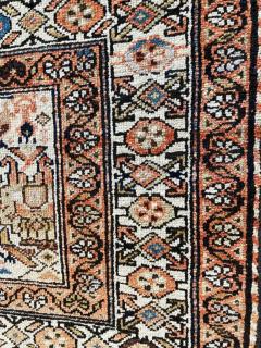 Antique Persian Bakhtiari rare Rug The prince and His bird Guards - 3973517