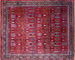 Antique Persian Bijar Halvayi Carpet Forest Design - 3971162