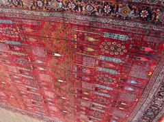 Antique Persian Bijar Halvayi Carpet Forest Design - 3971164