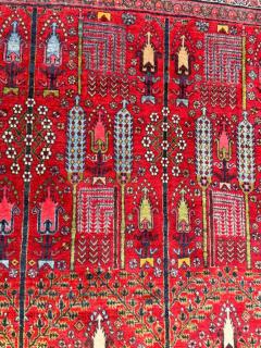 Antique Persian Bijar Halvayi Carpet Forest Design - 3971177