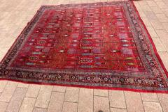 Antique Persian Bijar Halvayi Carpet Forest Design - 3971238