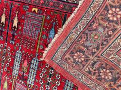 Antique Persian Bijar Halvayi Carpet Forest Design - 3971283