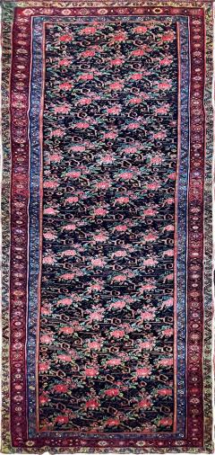 Antique Persian Bijar Halvayi Carpet French Design - 4033681